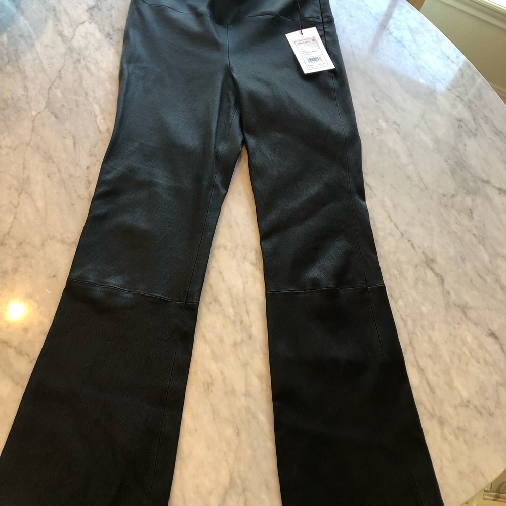 Black leather pants